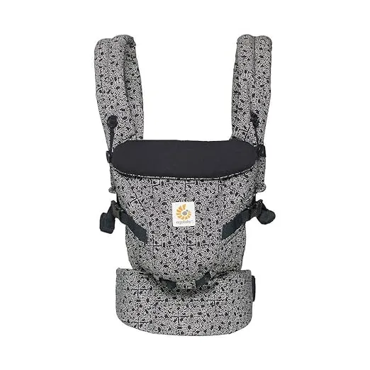 Ergobaby Adapt Award Winning Ergonomic Multi-Position Baby Carrier, Newborn to Toddler, Special Edition Keith Haring , Black