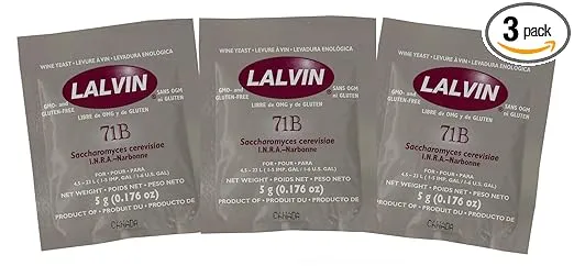 Lalvin 71B-1122 Yeast (Тhree Pаck)