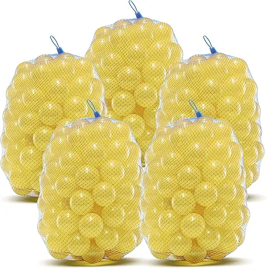 Upper Bounce Crush Proof Plastic Trampoline Pit Balls 500 Pack - Blue