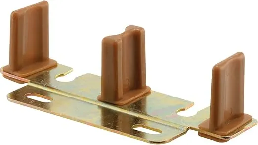 Prime-Line N 6796 Stamped Steel, Adjustable, Closet Door, Floor Guide (Single Pack)