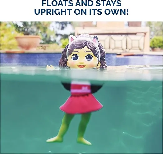 Swimways Gabby’s Dollhouse Floatin' Figures, Swimming Pool Accessories & Kids Pool Toys, Party Supplies & Water Toys for Kids Aged 3 & Up, Gabby & Mercat 2-Pack