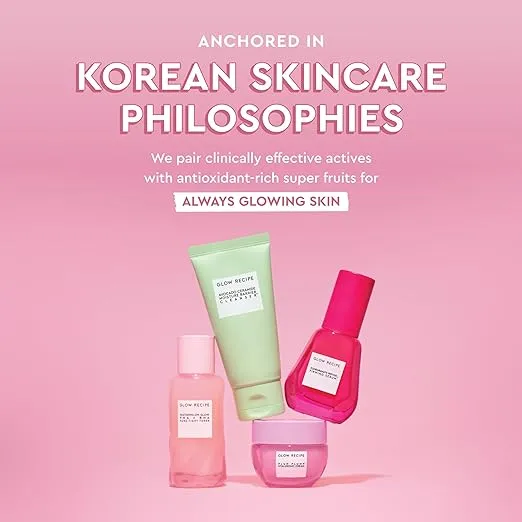Glow Recipe Watermelon Glow Niacinamide Dew Drops Face Serum - Hydrating Hyaluronic Acid Skincare Serum, Makeup Primer & Liquid Highlighter for Dewy, Glowing Skin - Brightening Face Serums (40ml)