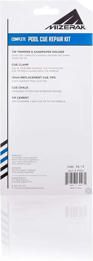 Mizerak Complete Pool Cue Repair Kit
