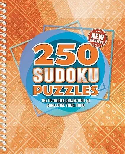 250 Sudoku Puzzles: 250 Easy to Hard Sudoku Puzzles for Adults