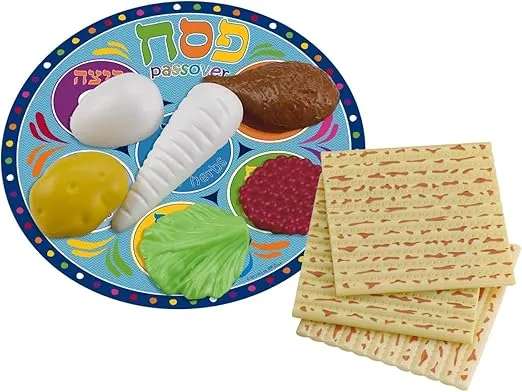 Rite Lite Toy Passover Plastic Seder Food Set- Decorations For Pesach Holiday