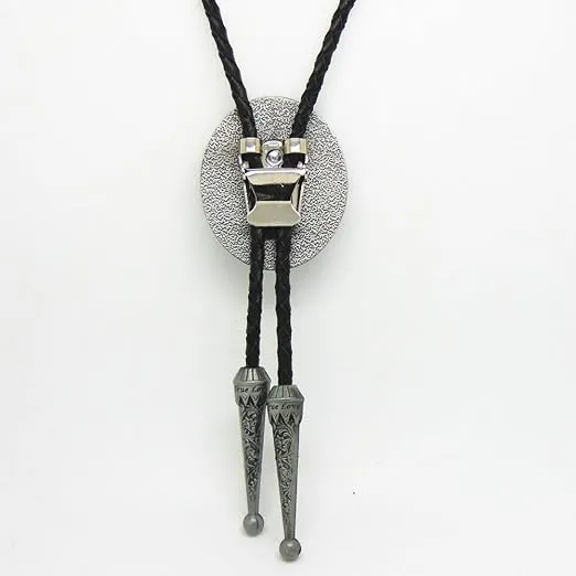 Bolo Tie, Vintage Style Round Shape Alloy Bow Tie for Mens
