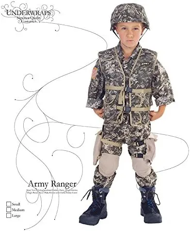 UNDERWRAPS Children's Army Ranger Costume - Deluxe - Size Large (10-12)