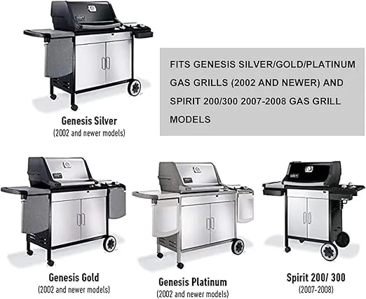 onlyfire Grill Igniter Replacement Kit for Weber 7510 Fits Genesis Silver/Gold/Platinum Gas Grills (2002 and Newer) and Spirit 200/300 Grills (2007-2008)