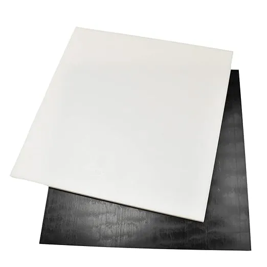 White Delrin/Acetal Copolymer Plastic Sheet 1/2" Thick, Size 6" x 12" ; Actual Dimensions - 5.75 in x 11.75 in