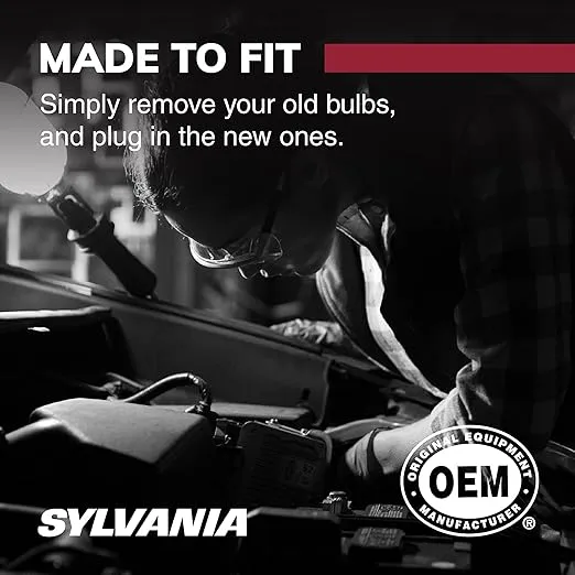 SYLVANIA - 7440 Long Life Miniature - Bulb, Ideal for Daytime Running Lights (DRL) and Back-Up/Reverse Lights (Contains 2 Bulbs)