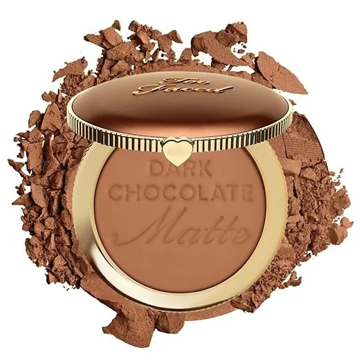 Too Faced Chocolate Soleil Matte Bronzer | Long Lasting + Cruelty Free, 0.28 oz.