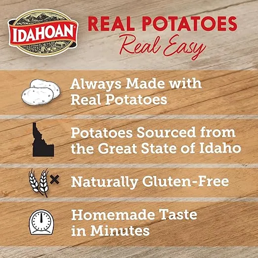Idahoan Bacon Cheddar Potato Shreds 3.4 oz (pack of 12)