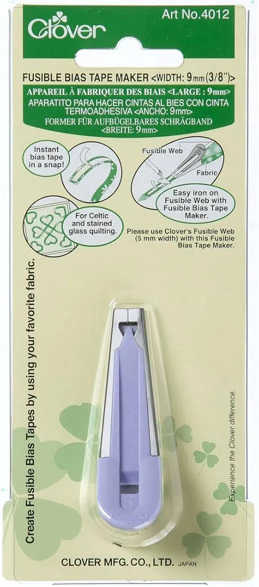 Clover Fusible Bias Tape Maker-3/8" -4012C