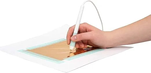 We R Memory Keepers Foil Quill Tool Freestyle Starter Kit, Includes Fine, Standard, and Bold Tip Pens, Foil Rolls in Gold, Silver, Copper, and Placement Tape DIY Scrapbooks, Journals, Planners, Cards