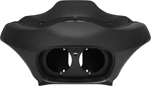 HECASA Batwing Inner & Outer Fairing Compatible with 1998-2013 Harley-Davidson Road Glide CVO EFI FLTRI DIY Motorcycle Headlight Headlamp Fairing Kit Black (Unpainted)