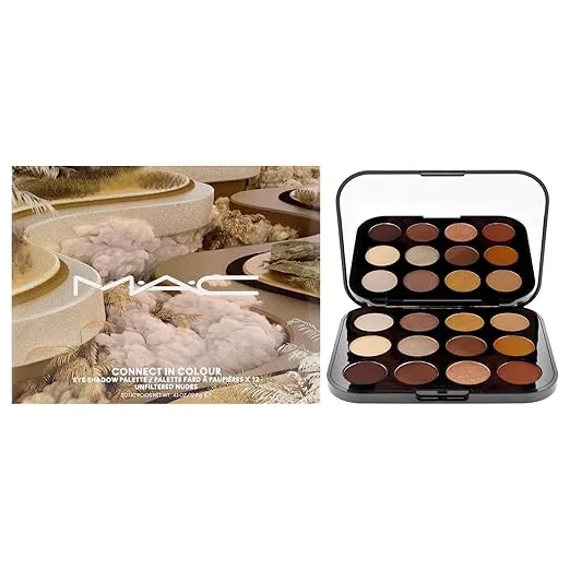 MAC Connect In Colour Eye Shadow Palette - Unfiltered Nudes for Women - 0.43 oz Eye Shadow