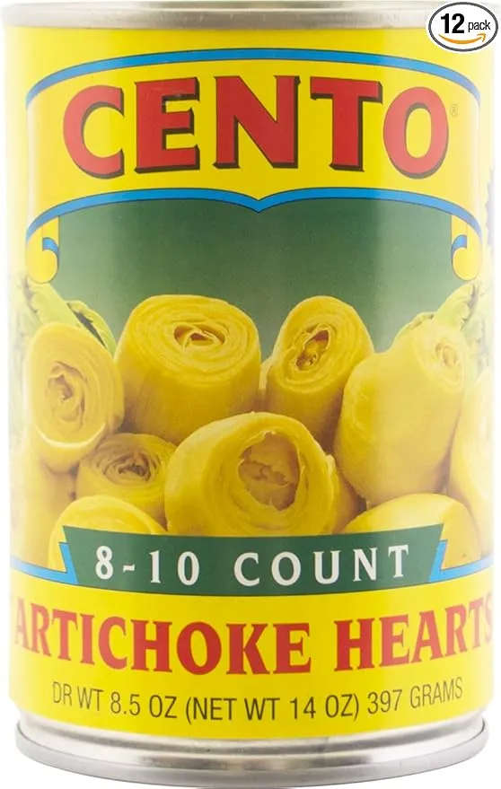 Cento Artichokes In Brine (8 to 10-Count), 14-Ounce Cans (Pack of 12)