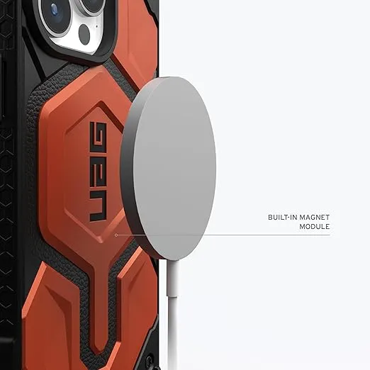 URBAN ARMOR GEAR UAG Case [Updated Ver.] Compatible with iPhone 15 Pro Max Case 6.7" Monarch Pro Rust Built-in Magnet Compatible with MagSafe Charging Premium Rugged Military Grade Protective Cover