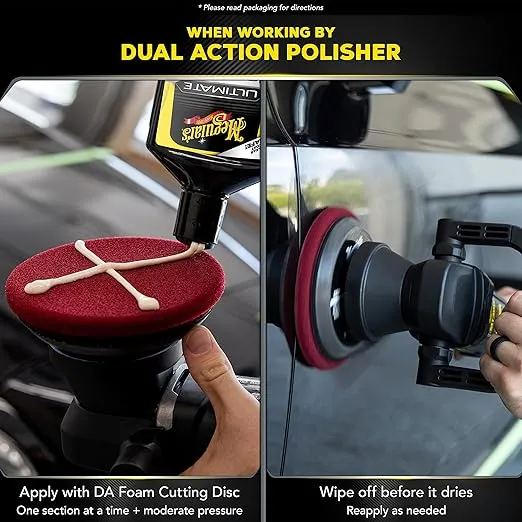 Meguiar's Ultimate Compound, 20 Oz - Remove Scratches, Swirl Marks and Oxidation While You Restore Color and Clarity for a Showroom Shine - Safe and Effective on All Glossy Paints and Clear Coats