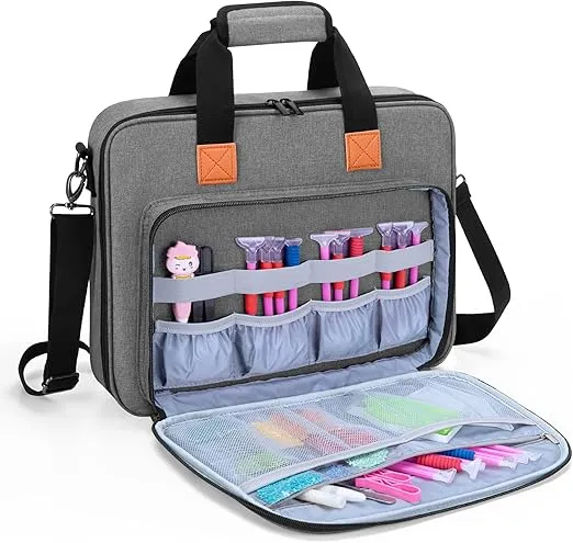 LUXJA Carrying Bag for A4 Light Pad and Diamond Painting Tools, Protective Case for Diamond Painting Light Box and Accessories (Fits for A4 Light Pad), Gray (Bag Only)
