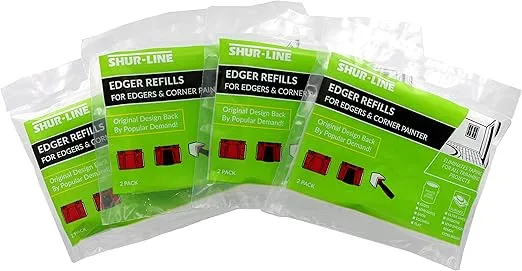Shur-Line 2001046 Replacement Pad Bundle for Corner Painter and Edger 3.75 x 4.75 Inches (8 Pads Included)