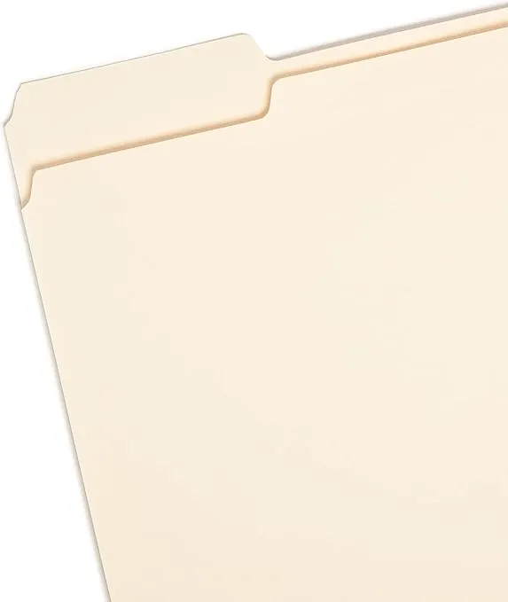 Smead File Folder, 1/3-Cut Tab, Assorted Positions, Letter Size, Manila, 24 per Pack (11928)