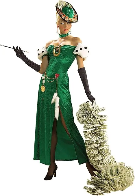 Rubies High Roller Money Boa Costume Accessory, As Shown, One Size (Accessory Only)