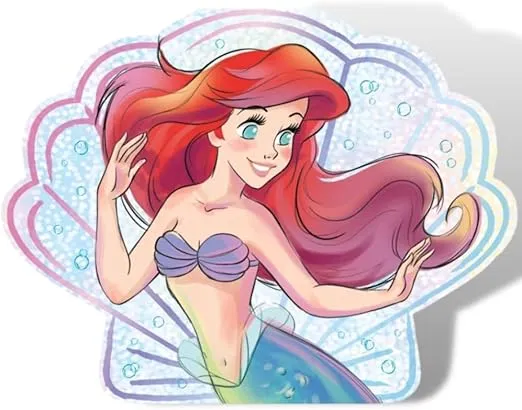 Unique Disney The Little Mermaid Party Invitations - 8" x 4.5", 8 Pcs