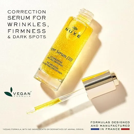 NUXE Super Serum, Universal Age-Defying Concentrate with Hyaluronic Acid and Botanical Oils, Anti-Aging Facial Serum