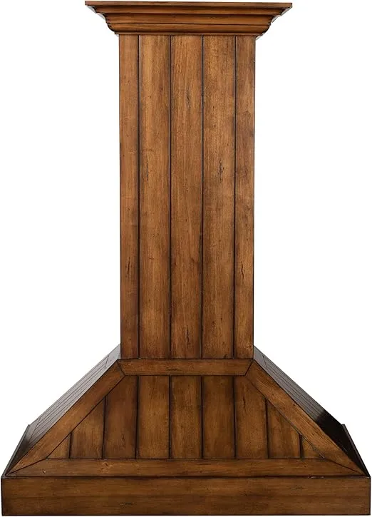 ZLINE 30 in. Wooden Wall Mount Range Hood in Rustic Light Finish - Includes Motor (KPLL-30)