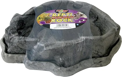 Zoo Med Combo Reptile Rock Food and Water Dish, X-Large