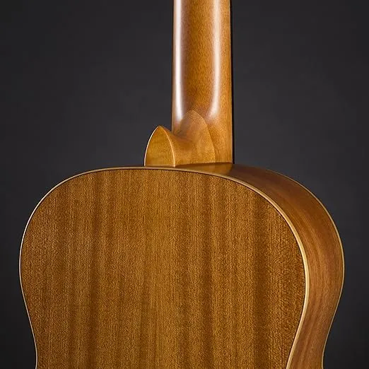 Ortega Guitars 6 String Family Series 3/4 Size Left-Handed Nylon Classical Guitar w/Bag, Spruce Top-Natural-Satin, (R121L-3/4)