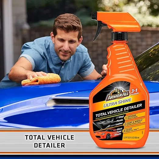 Armor All Ultra Shine Total Vehicle Detailer by Armor All, Car Detailer Spray for Interior and Exterior Use, 22 Fl Oz