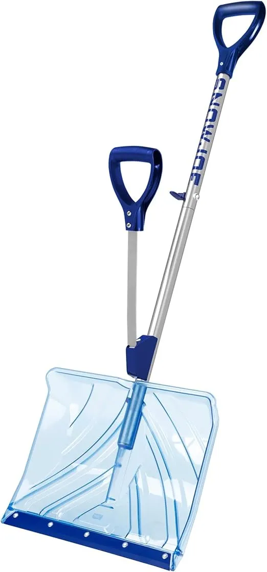 Snow Joe Shovelution Snow Shovel Strain-Reducing 18-Inch Snow Shovel with Assist Handle