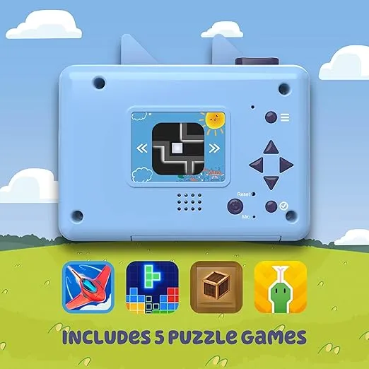 ekids Bluey Kids Camera with SD Card, Digital Camera for Kids with Video Camera, Built-in Digital Stickers for Fans of Bluey Toys