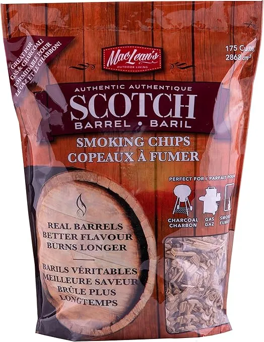 MacLean's Outdoor Scotch Barrel Wood BBQ Smoking Chips
