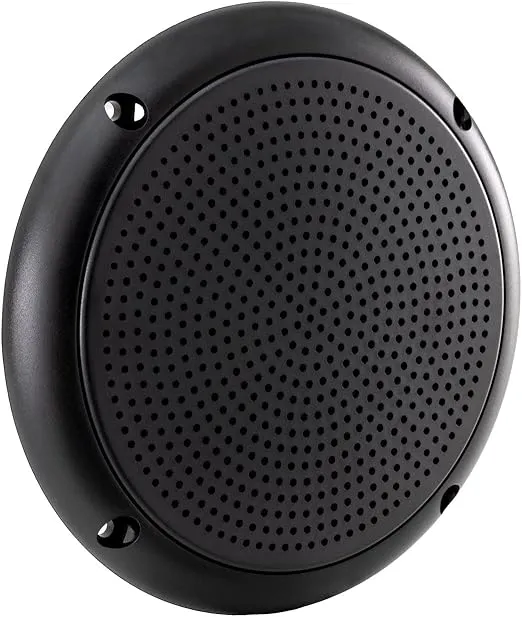 RecPro RV Outdoor Speaker Exterior Waterproof 5.25" Dual Cone (Black)