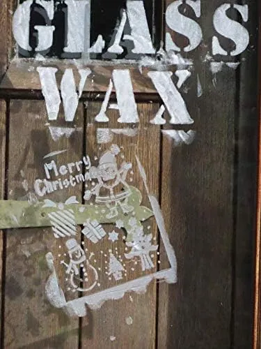 Glass Wax, Polishes and Protects Windows, Mirrors and Metal Surfaces, Dries Chalk White, Easy to Apply and to Remove, Made in USA