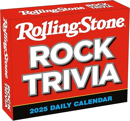 Rolling Stone Rock Trivia 2025 Boxed Daily Desk Calendar