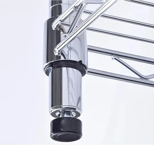 Muscle Rack 5 Tier Wire Chrome Shelving Unit 24" W x 14" D x 59" H