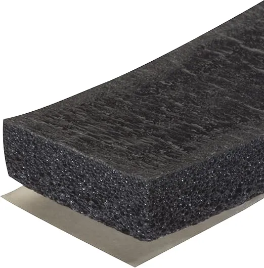 M-D Building Products 06593 1/4 in. x 3/4 in. x 10 ft. Black Sponge Window Seal for Small Gaps