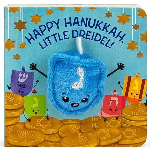 Happy Hanukkah, Little Dreidel (Finger Puppet Board Book) (Children's Interactive Finger Puppet Board Book)