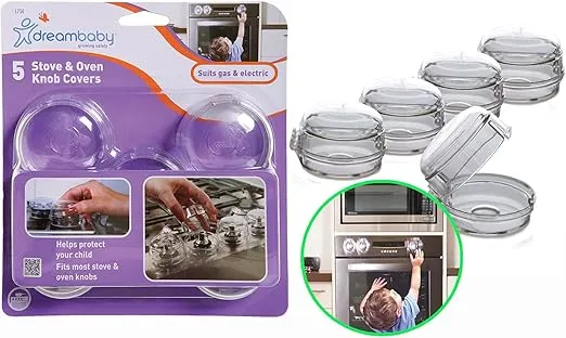 Dreambaby Stove & Oven Knob Safety Cover - Model L730A, 5 Count (Pack of 1)