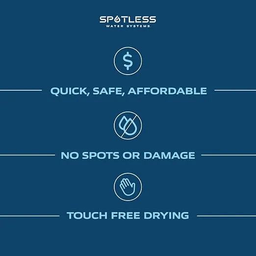 Spotless Water Systems - DIW-10, Simple Window, Solar Panel, RV & Car Wash System, Works for All Vehicles, Motorcycles, Bikes, Boats, Planes, Yachts, Towel Drying Eliminated