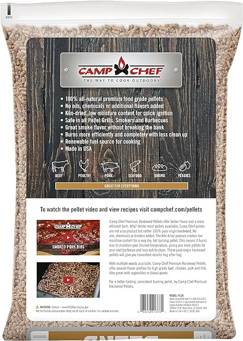 Camp Chef Competition Blend BBQ Pellets, Hardwood Pellets for Grill, Smoke, Bake, Roast, Braise and BBQ, 20 lb. Bag