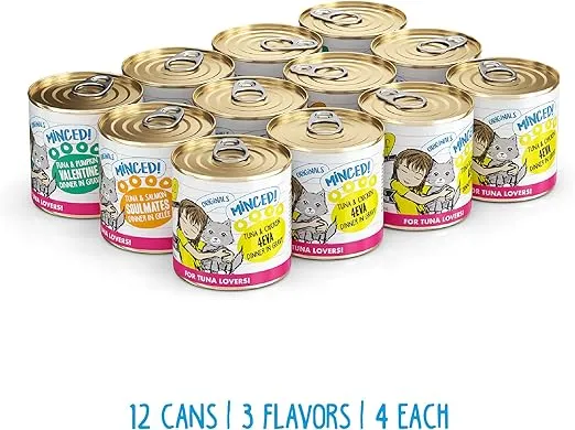 Weruva Best Feline Friend (B.F.F.), Big Feline Feast Variety Pack, Wet Cat Food, 10oz Cans (Pack of 12)