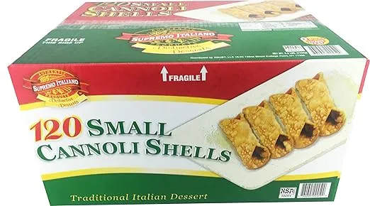 Supremo Italiano: 120 Small Cannoli Shells