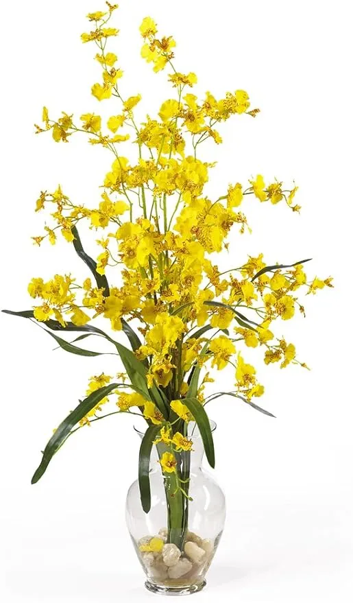 Nearly Natural Dancing Lady Liquid Illusion Silk Flower Arrangement
