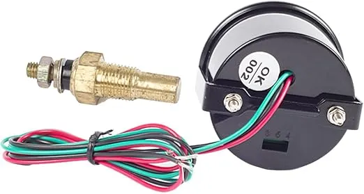 ESUPPORT Car 2" 52mm Digital Water Temp Gauge Temperature Meter Blue LED Light Celsius