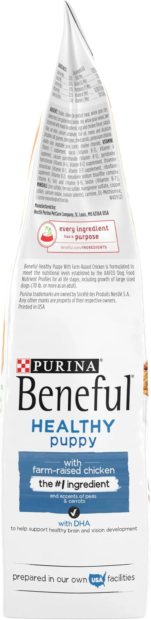 Beneful Purina Healthy Puppy with Farm-Raised Chicken Dry Puppy Dog Food 3.5 lb. Bags (Pack of 1)